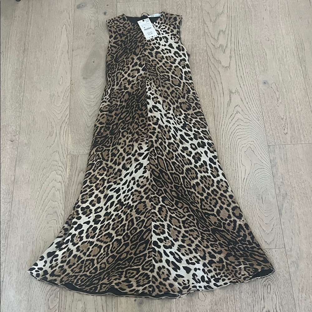 Zara cheetah print dress